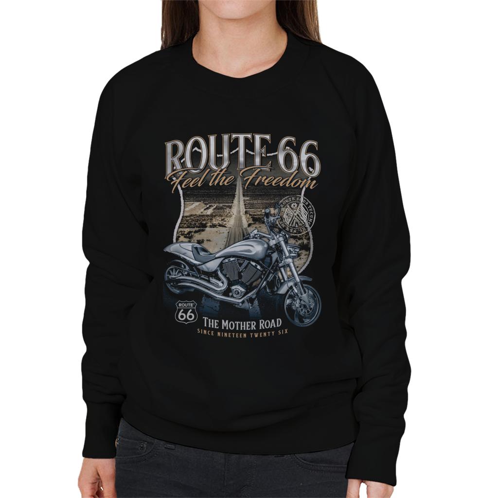 Route-66-Mother-Road-Feel-The-Freedom-Womens-Sweatshirt