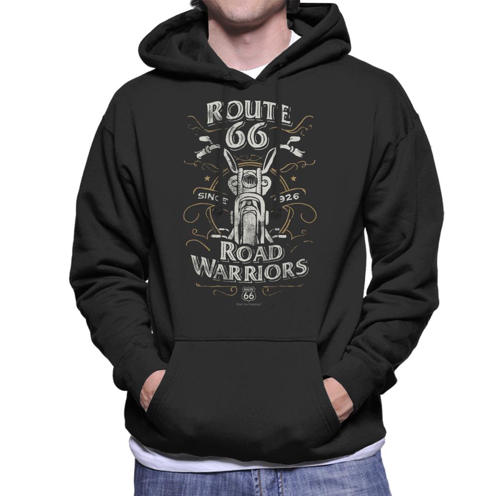 Route-66-Road-Warriors-Mens-Hooded-Sweatshirt