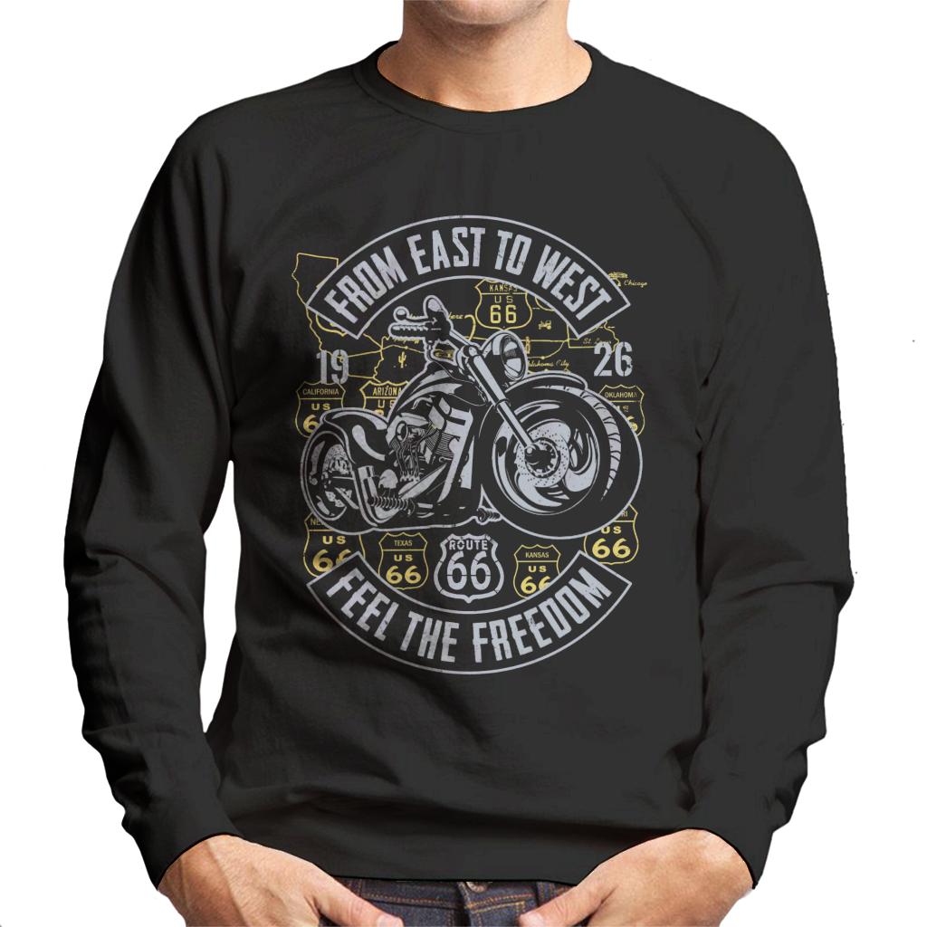 Route-66-From-East-To-West-Biker-Mens-Sweatshirt