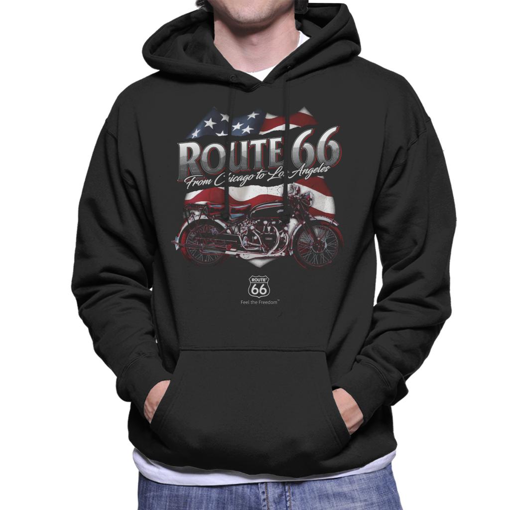 Route-66-US-Flag-&-Motorcycle-Mens-Hooded-Sweatshirt