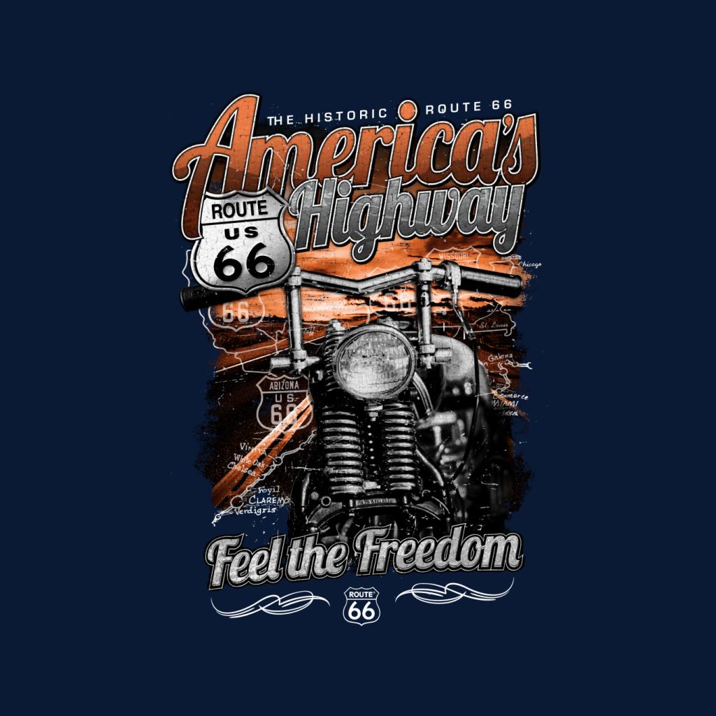 Route 66 America's Highway Men's T-Shirt-ALL + EVERY