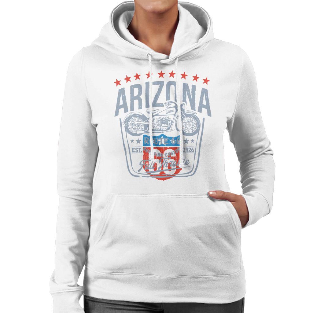 Route-66-Arizona-Motorcycle-Womens-Hooded-Sweatshirt