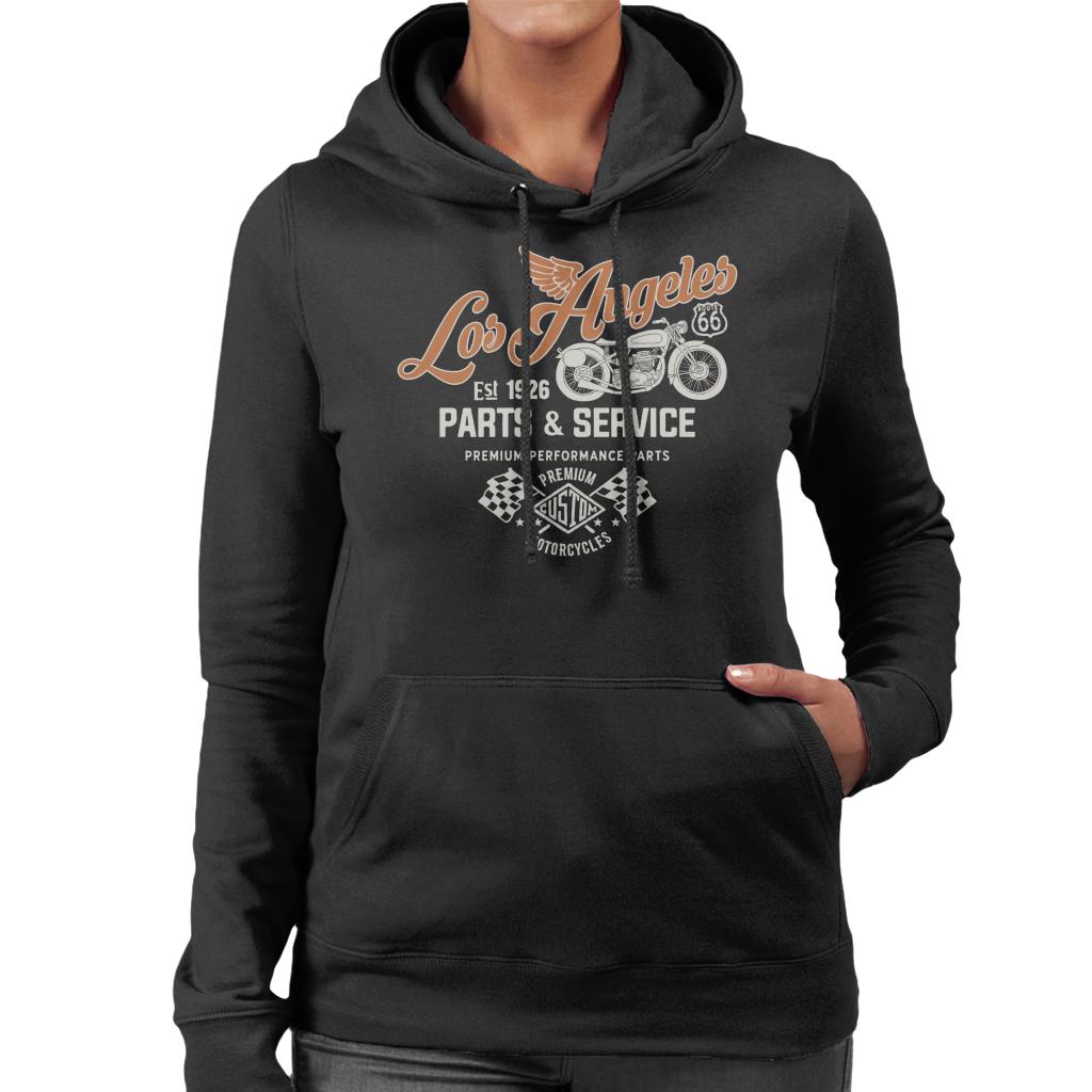 Route-66-Los-Angeles-Parts-&-Service-Womens-Hooded-Sweatshirt