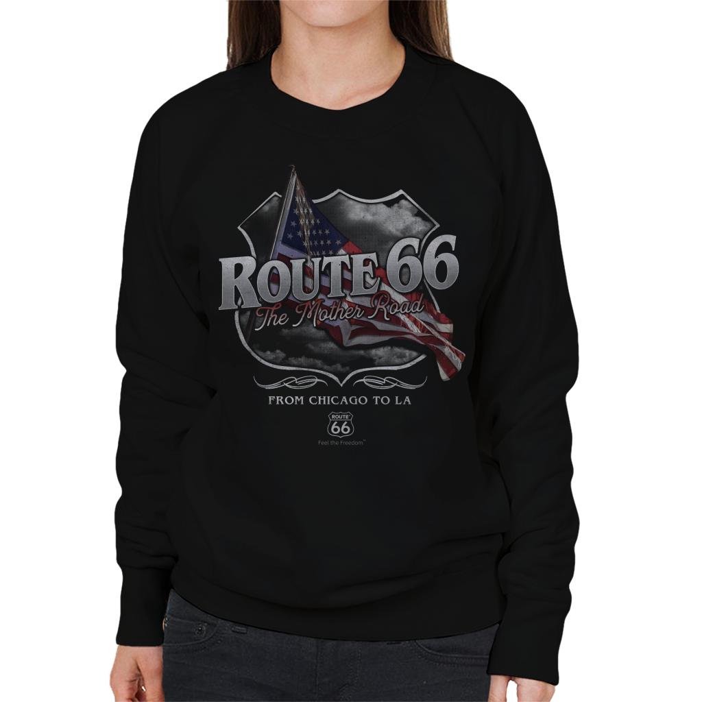 Route-66-Mother-Road-American-Flag-Womens-Sweatshirt