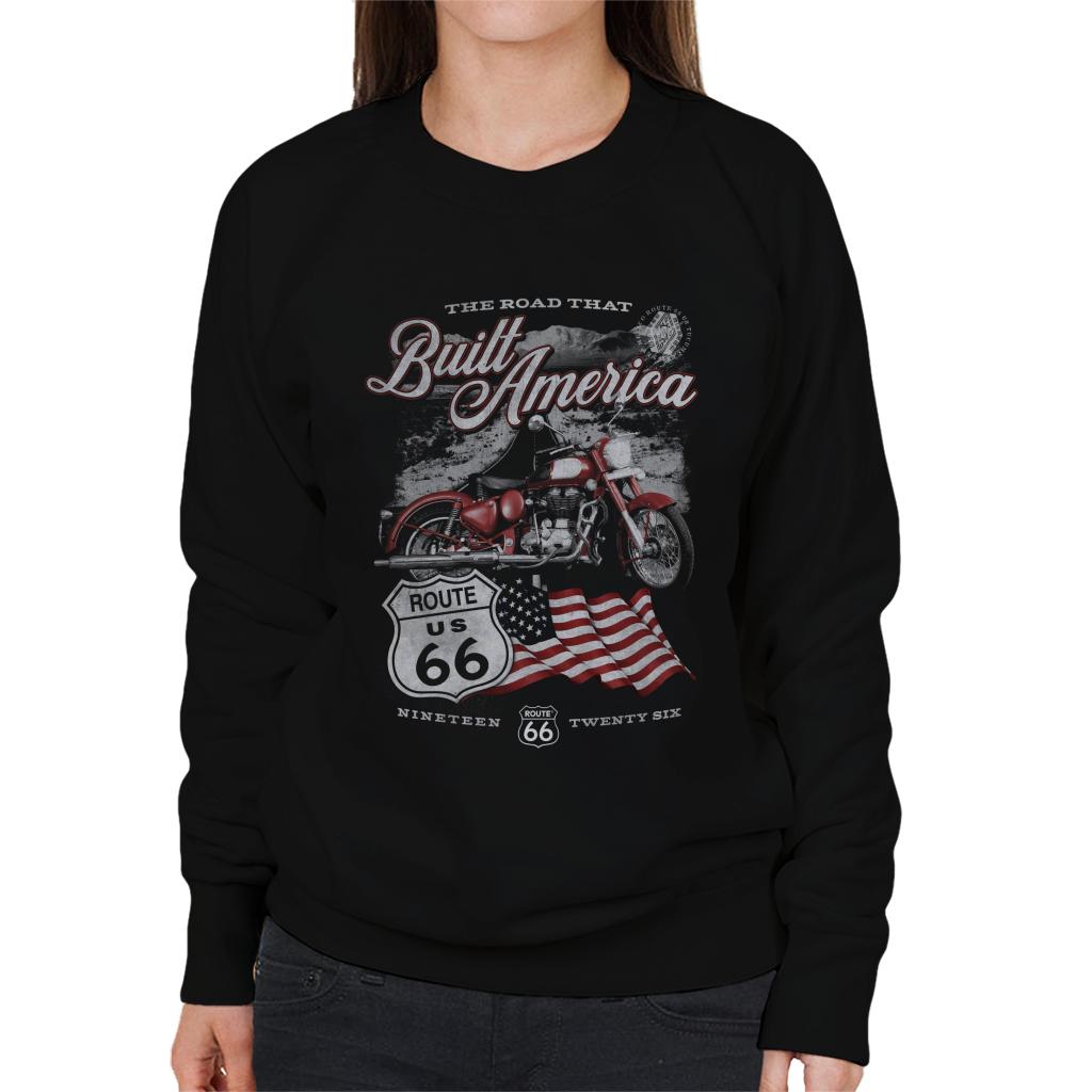 Route-66-Road-That-Built-America-Womens-Sweatshirt