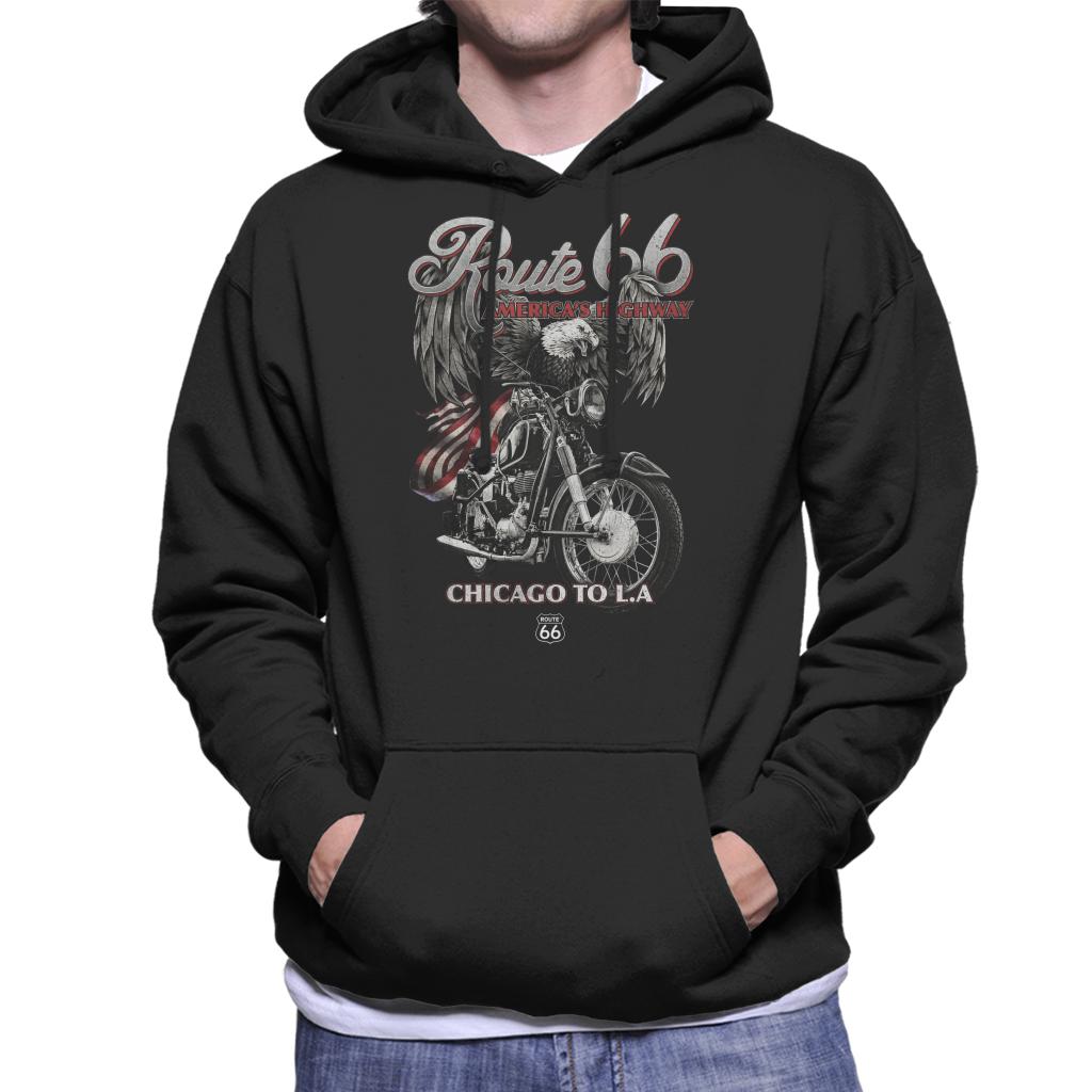 Route-66-Eagle-Rider-Mens-Hooded-Sweatshirt