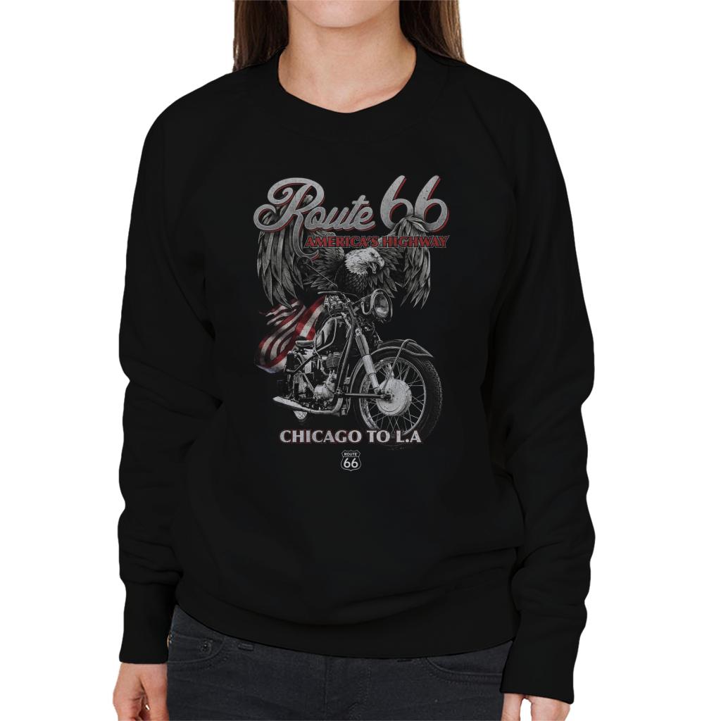 Route-66-Eagle-Rider-Womens-Sweatshirt