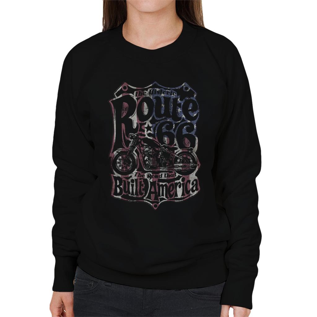 Route-66-70s-US-Flag-Womens-Sweatshirt