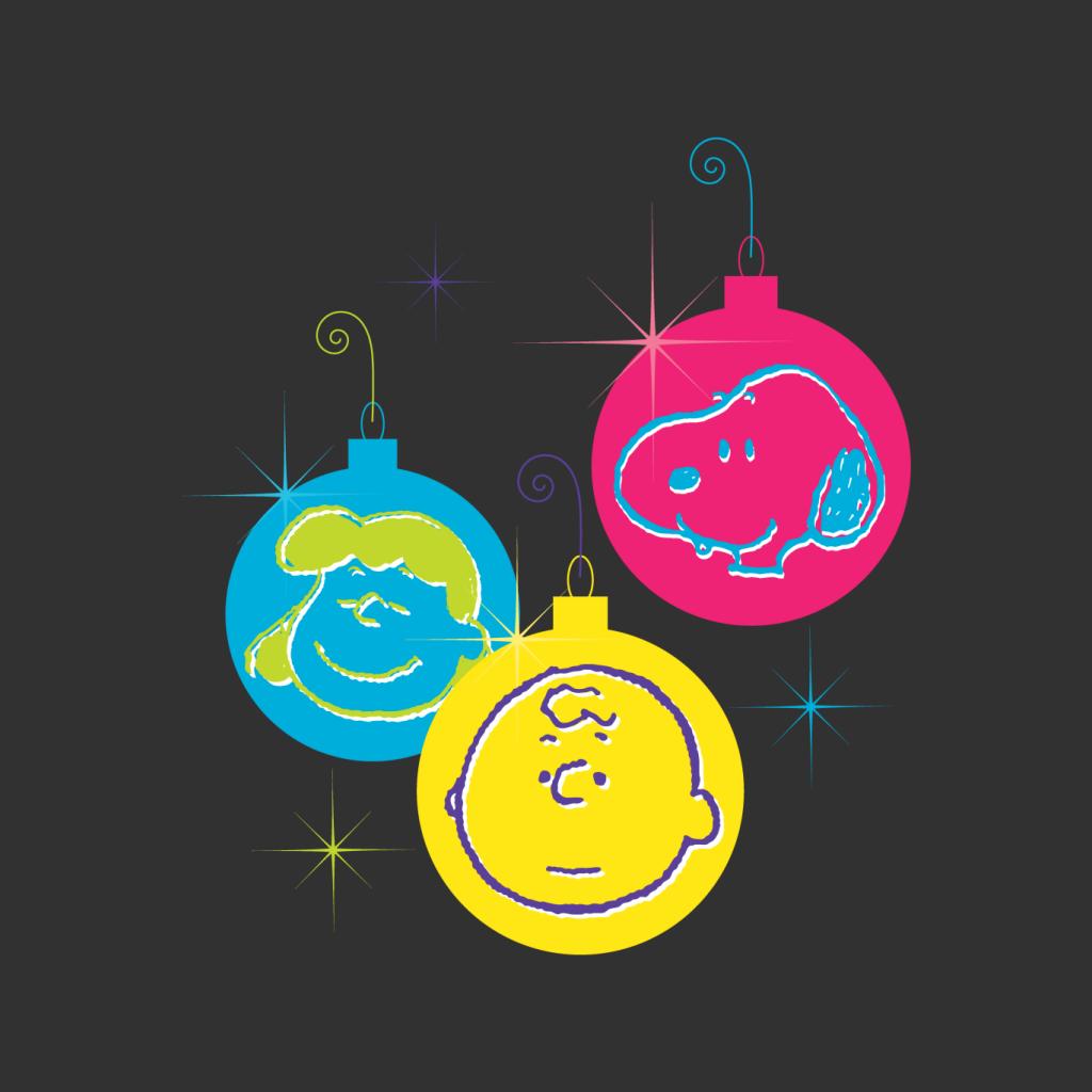 Peanuts Christmas Baubles Trio Men's T-Shirt-ALL + EVERY