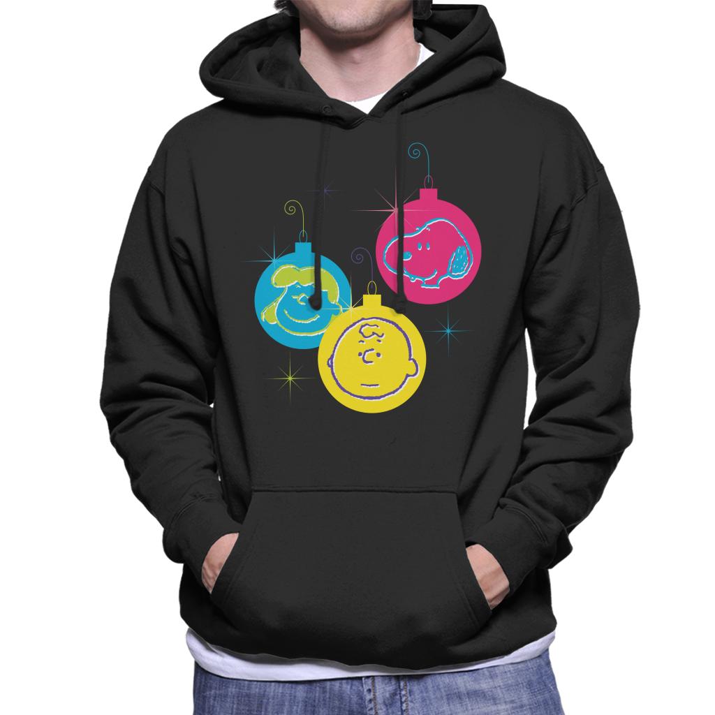 Peanuts Christmas Baubles Trio Men's Hooded Sweatshirt-ALL + EVERY