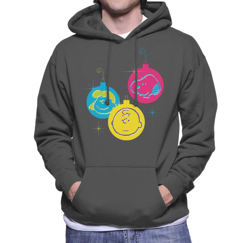 Peanuts Christmas Baubles Trio Men's Hooded Sweatshirt-ALL + EVERY