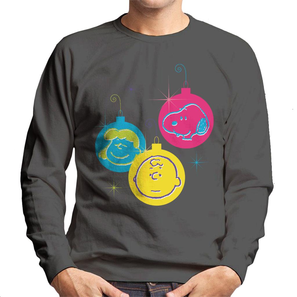 Peanuts Christmas Baubles Trio Men's Sweatshirt-ALL + EVERY
