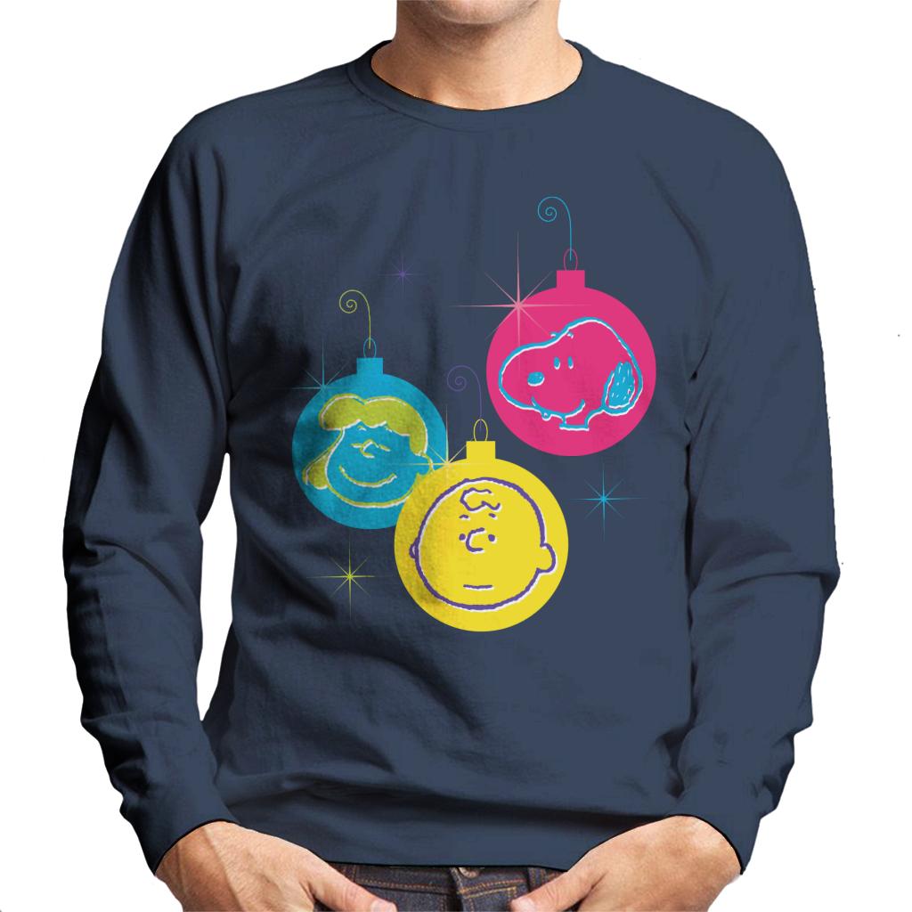 Peanuts Christmas Baubles Trio Men's Sweatshirt-ALL + EVERY
