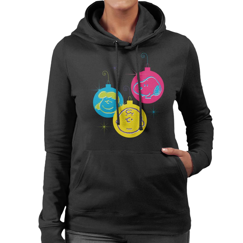 Peanuts Christmas Baubles Trio Women's Hooded Sweatshirt-ALL + EVERY