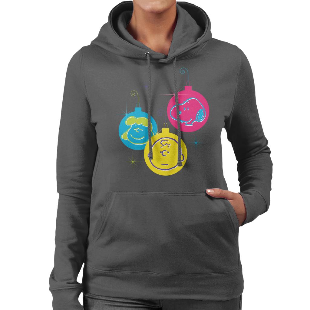 Peanuts Christmas Baubles Trio Women's Hooded Sweatshirt-ALL + EVERY