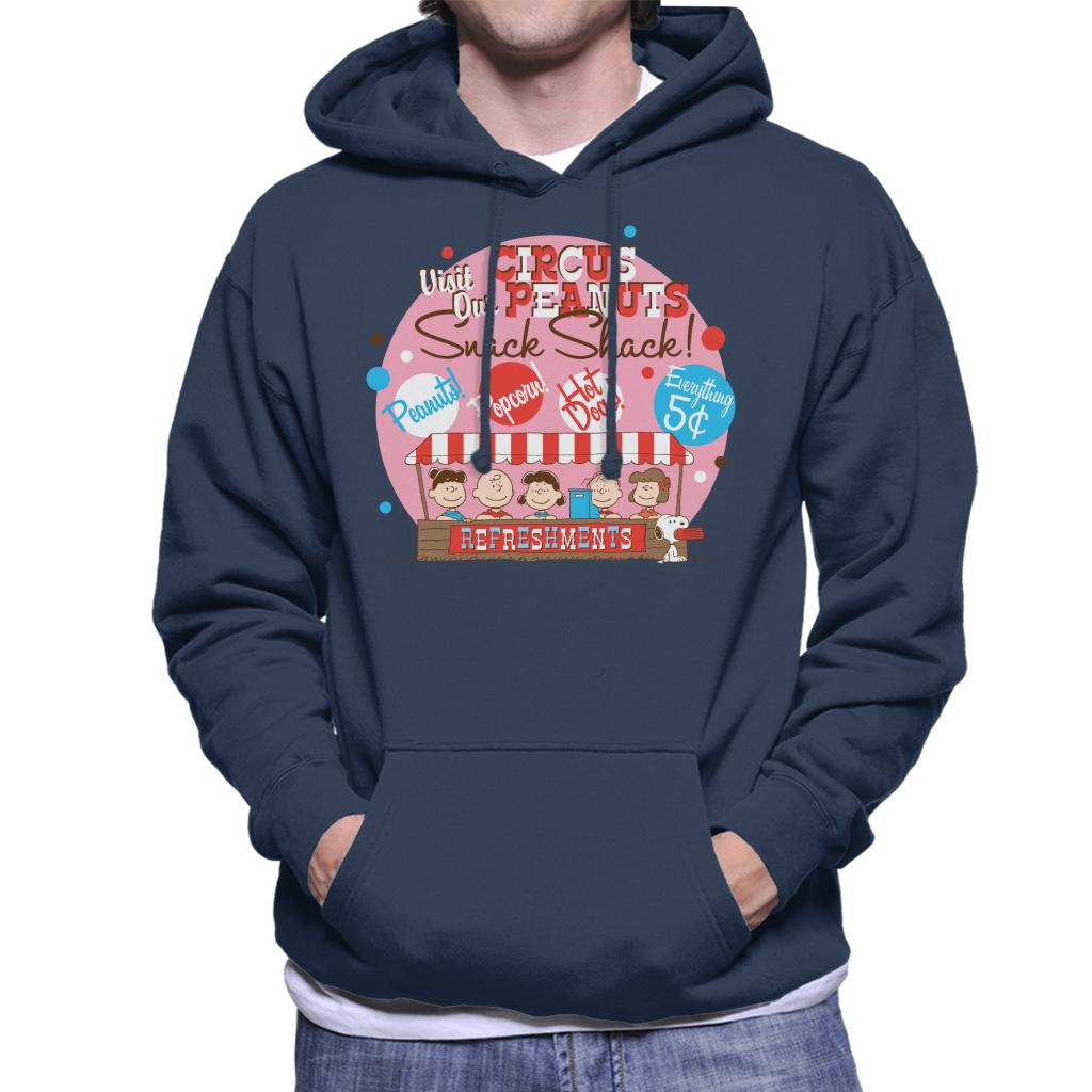 Peanuts Circus Snack Shack Men's Hooded Sweatshirt-ALL + EVERY