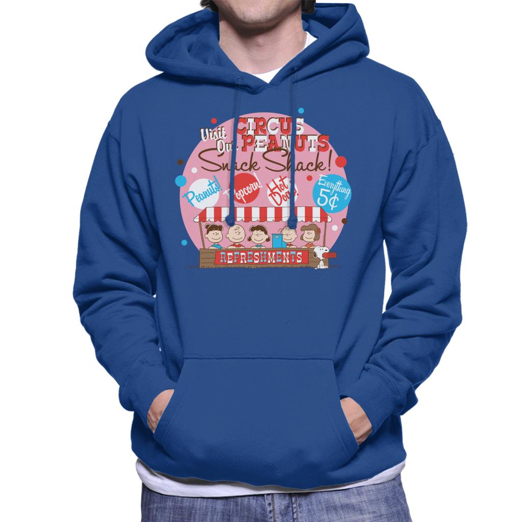 Peanuts Circus Snack Shack Men's Hooded Sweatshirt-ALL + EVERY