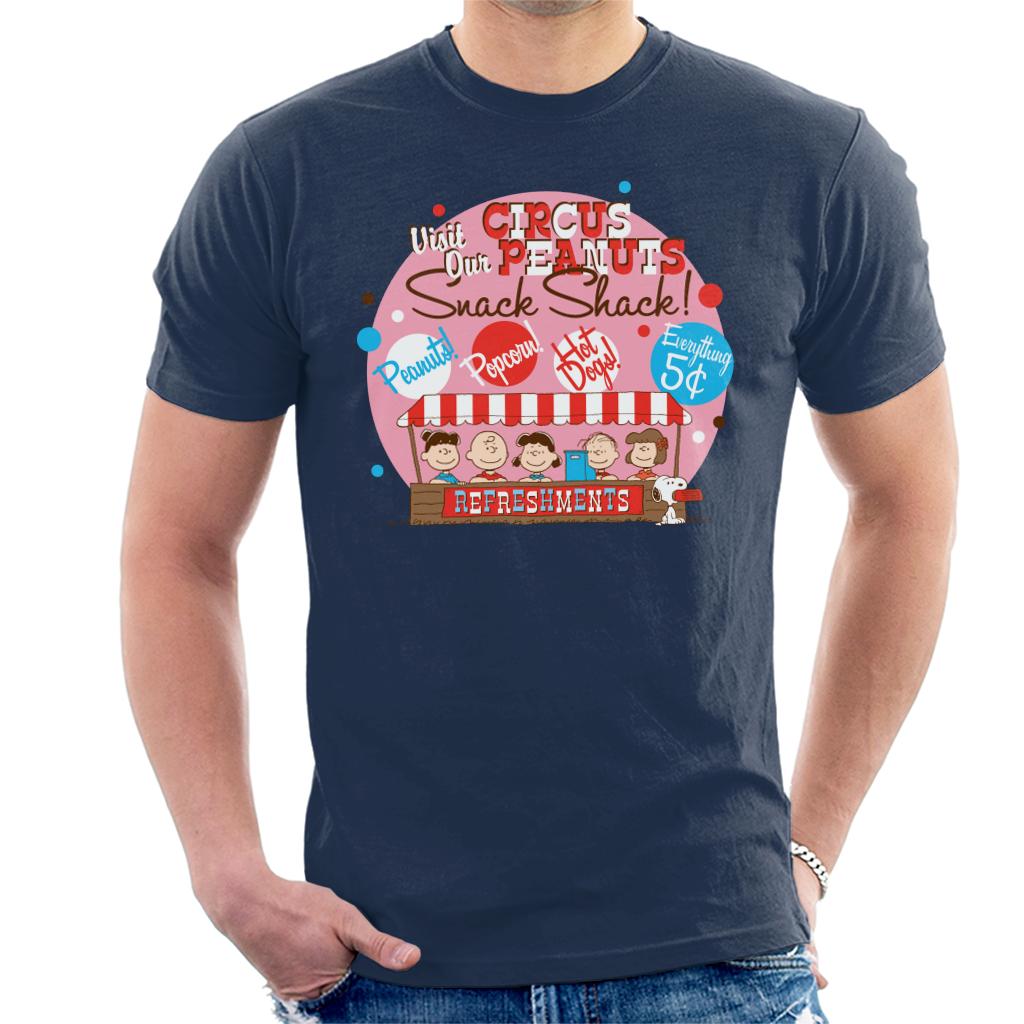 Peanuts Circus Snack Shack Men's T-Shirt-ALL + EVERY