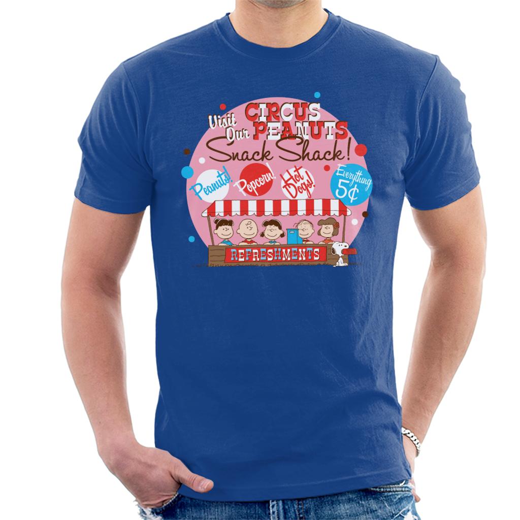 Peanuts Circus Snack Shack Men's T-Shirt-ALL + EVERY