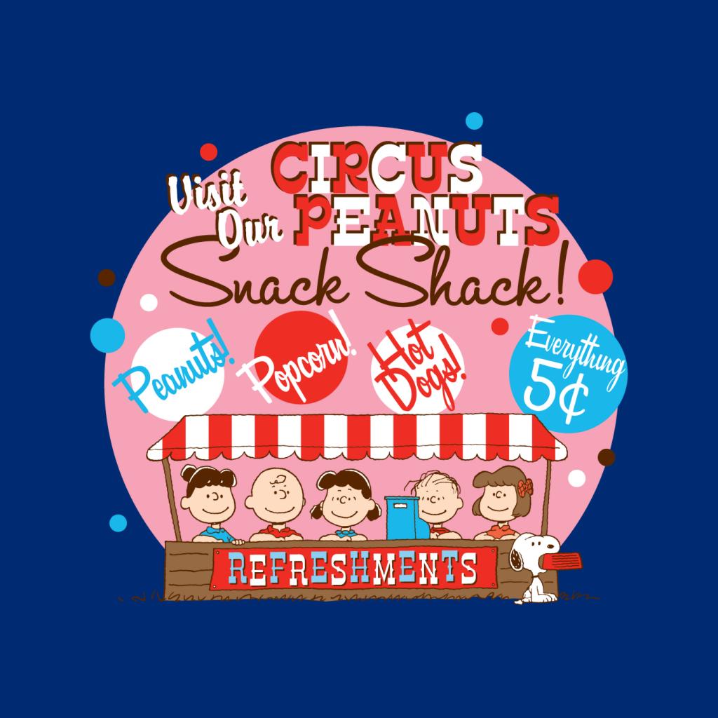 Peanuts Circus Snack Shack Men's T-Shirt-ALL + EVERY