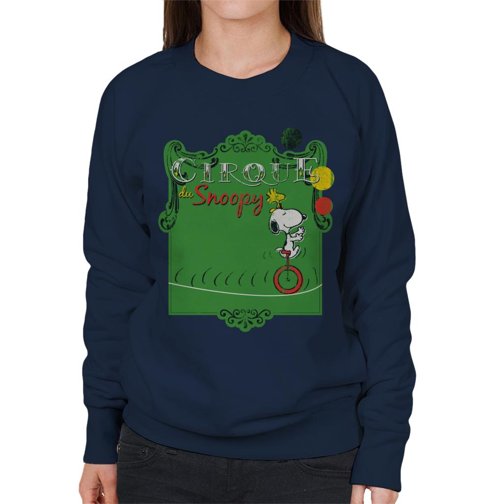 Peanuts Circus Cirque Du Snoopy Women's Sweatshirt-ALL + EVERY