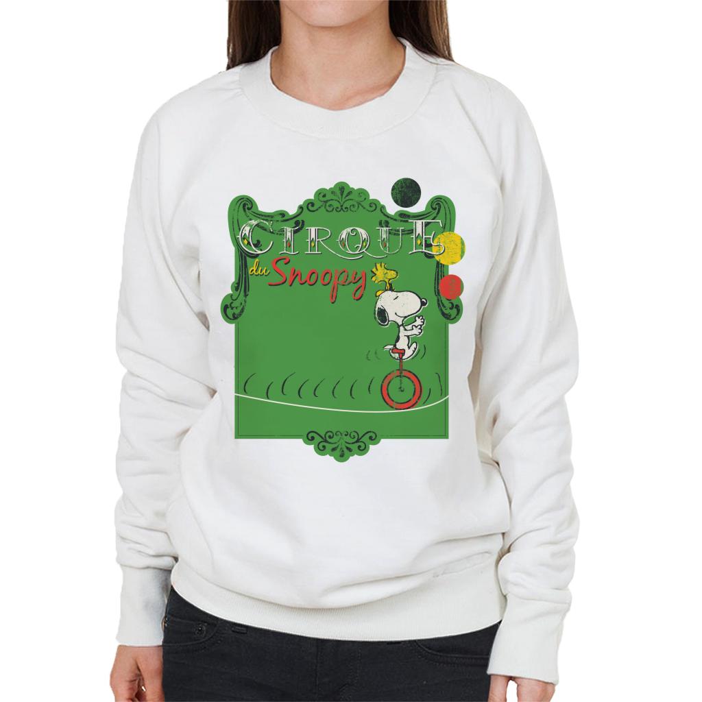 Peanuts Circus Cirque Du Snoopy Women's Sweatshirt-ALL + EVERY