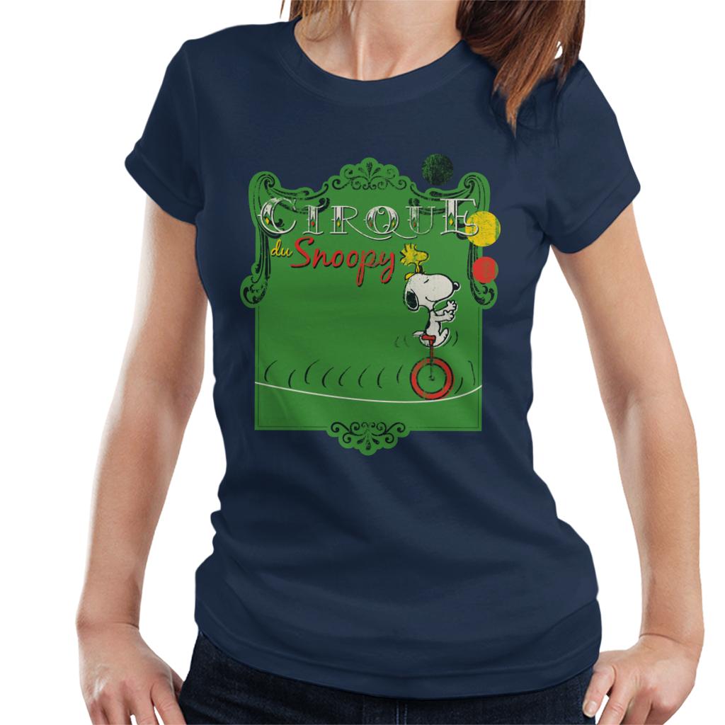 Peanuts Circus Cirque Du Snoopy Women's T-Shirt-ALL + EVERY