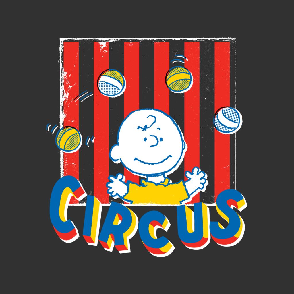 Peanuts Circus Juggling Charlie Brown Men's T-Shirt-ALL + EVERY