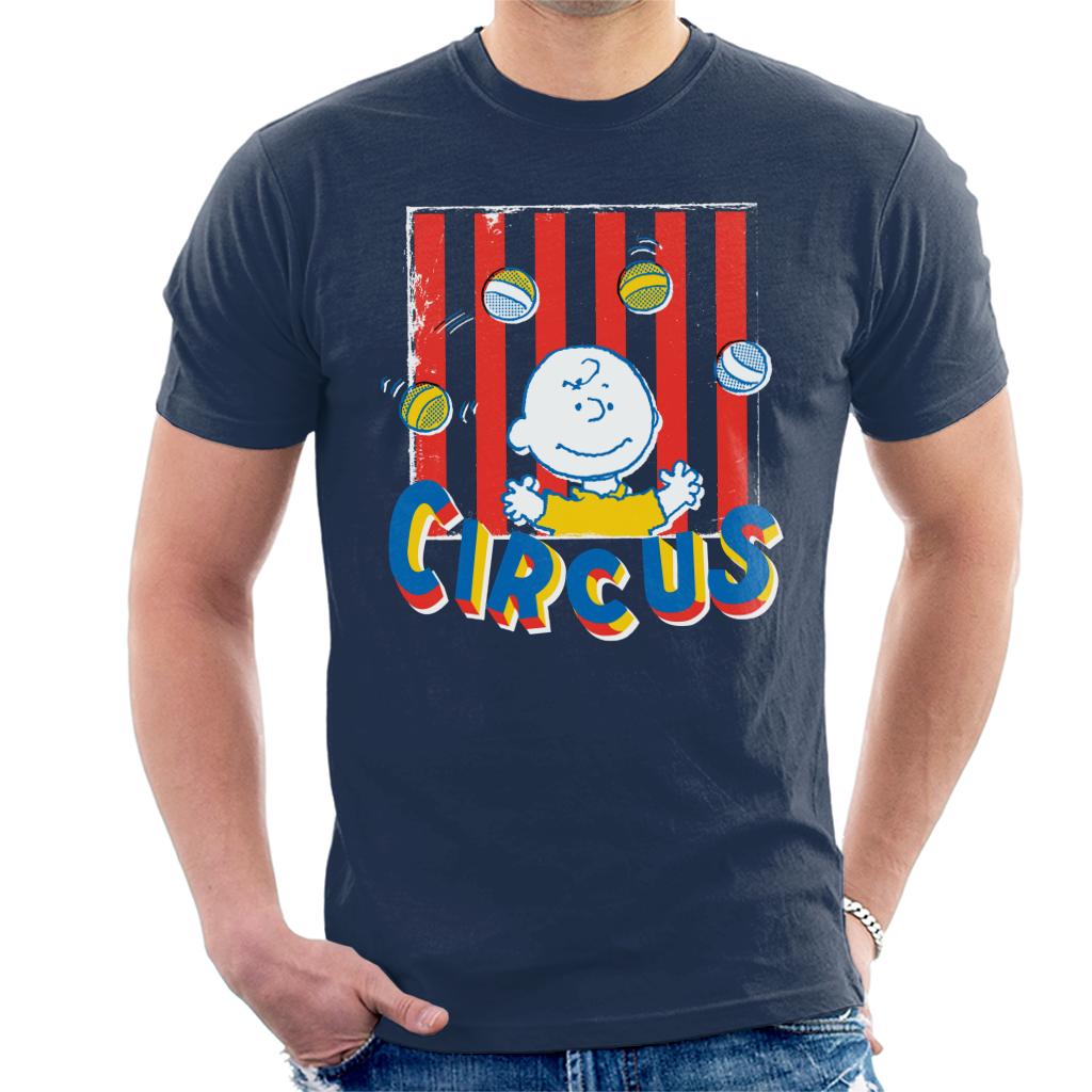 Peanuts Circus Juggling Charlie Brown Men's T-Shirt-ALL + EVERY