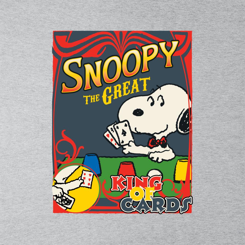 Peanuts Snoopy The Great King Of Cards Women's Hooded Sweatshirt-ALL + EVERY