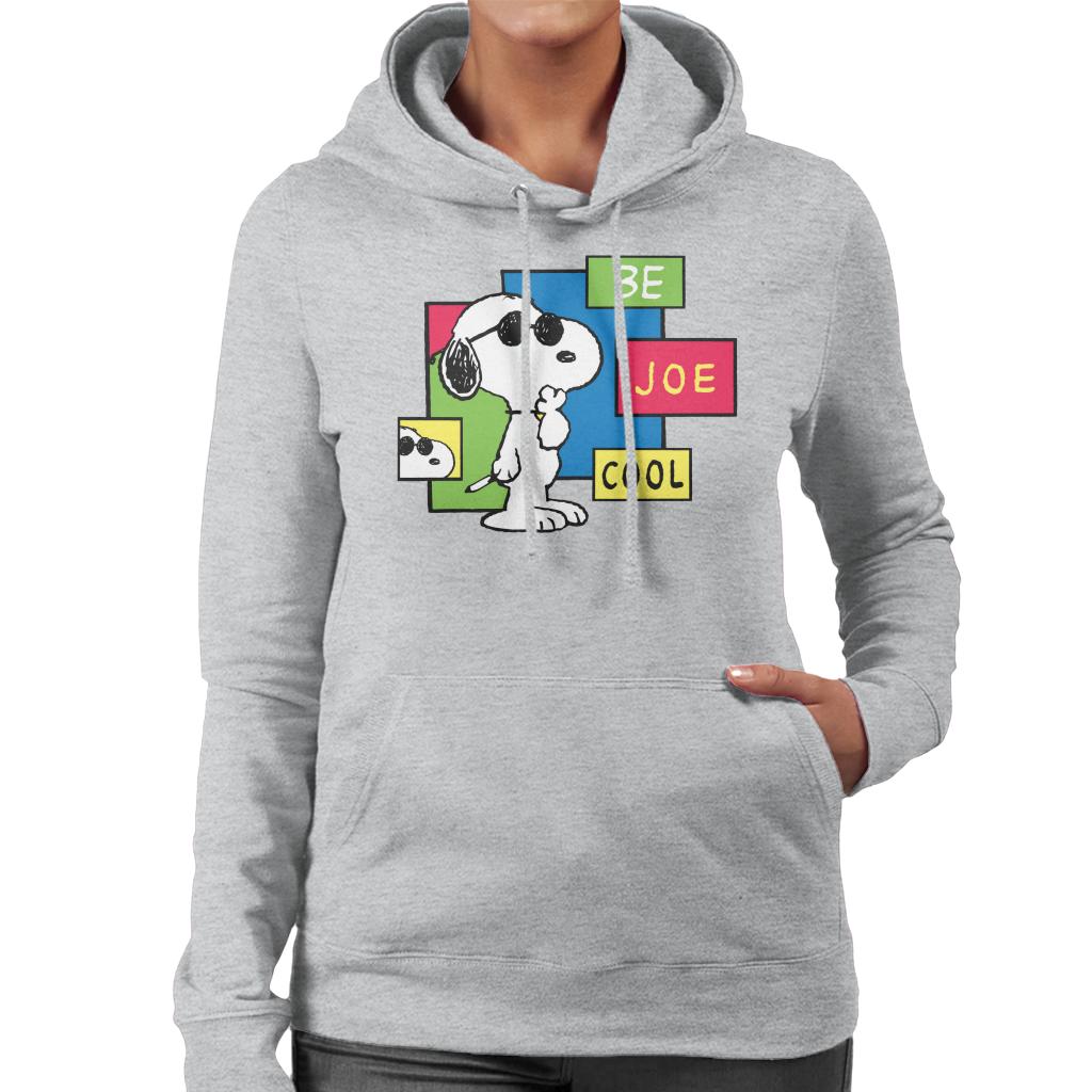 Peanuts Be Joe Cool Snoopy Women's Hooded Sweatshirt-ALL + EVERY