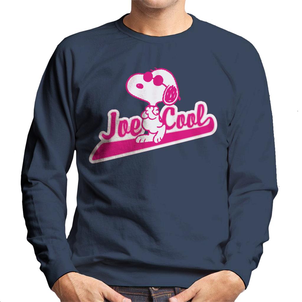 Peanuts Joe Cool Baseball Text Men's Sweatshirt-ALL + EVERY