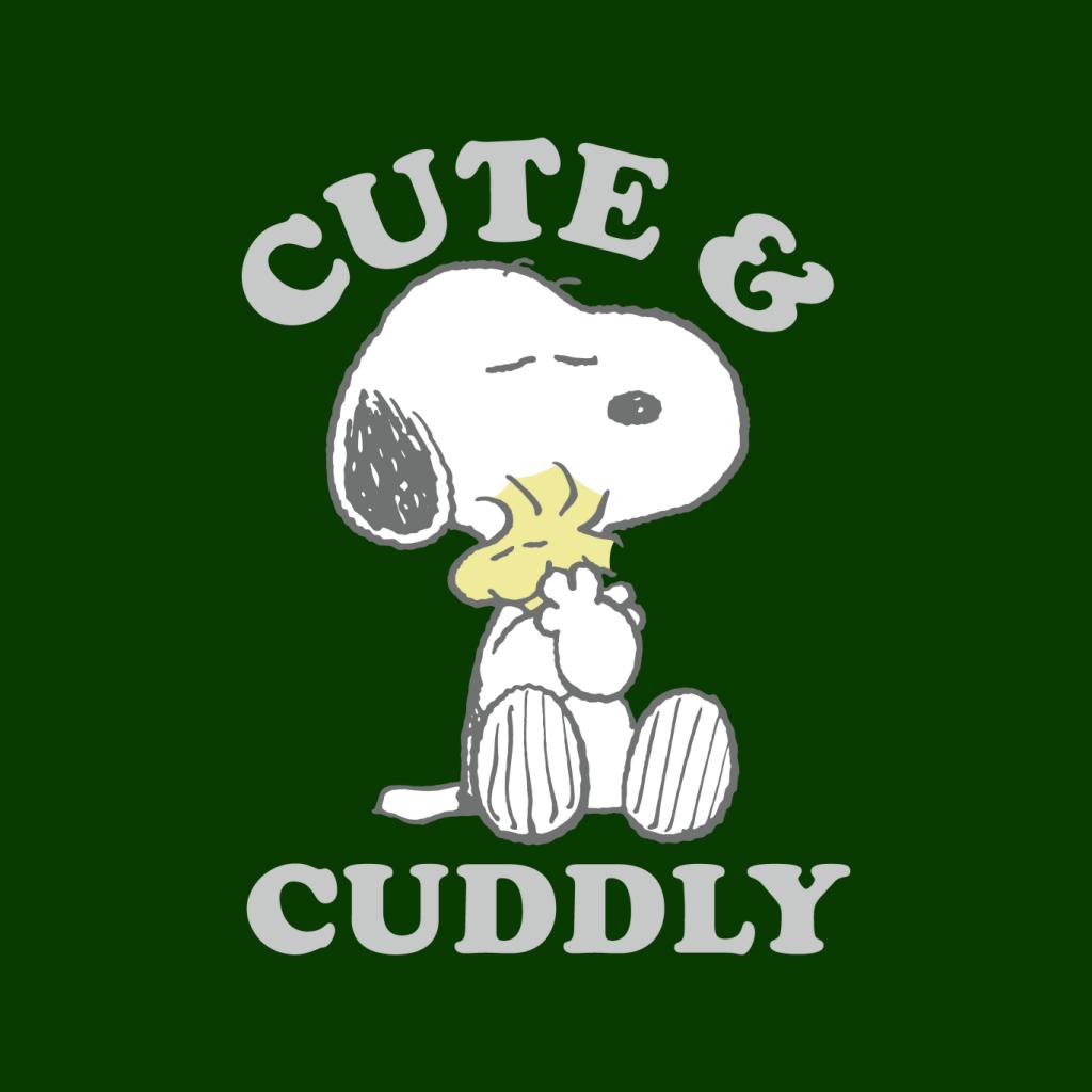 Peanuts Cute & Cuddly Snoopy Women's Hooded Sweatshirt-ALL + EVERY