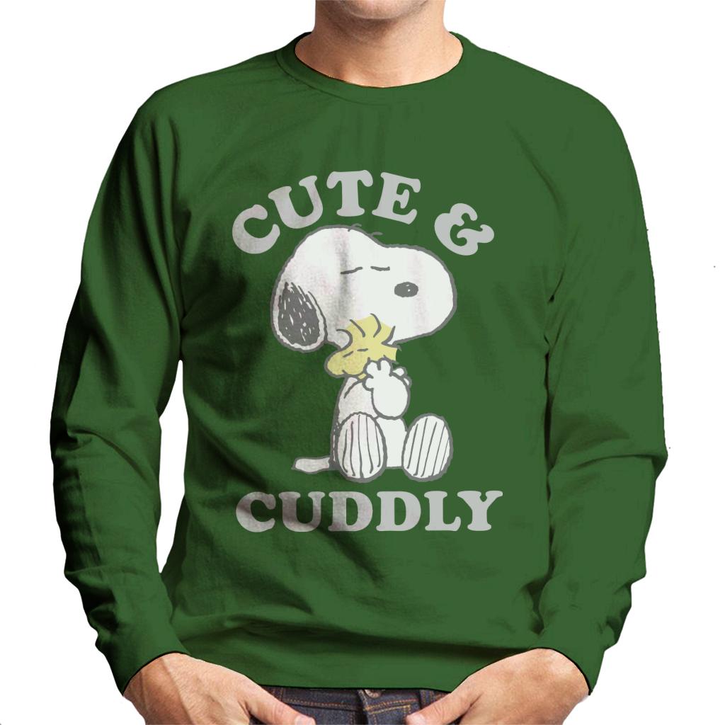Peanuts Cute & Cuddly Snoopy Men's Sweatshirt-ALL + EVERY