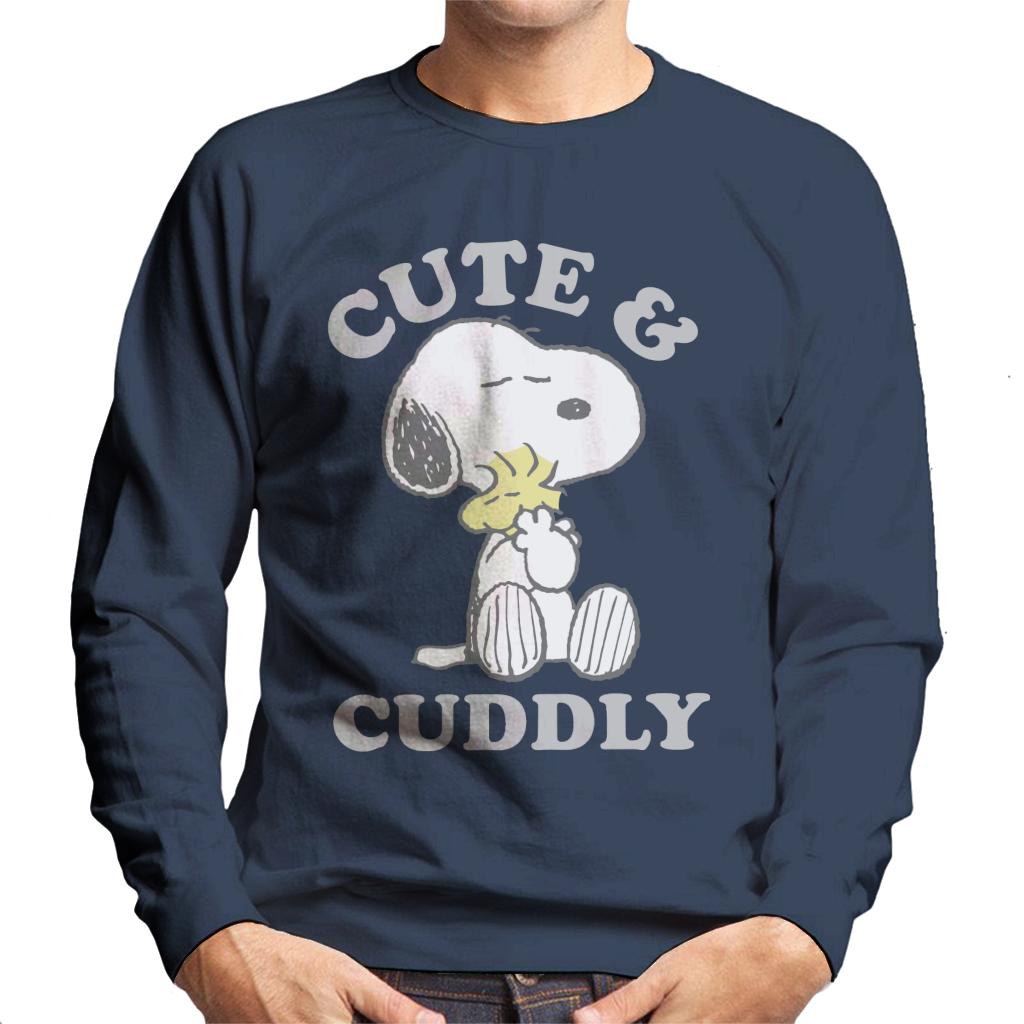 Peanuts Cute & Cuddly Snoopy Men's Sweatshirt-ALL + EVERY