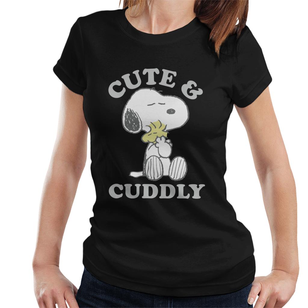 Peanuts Cute & Cuddly Snoopy Women's T-Shirt-ALL + EVERY