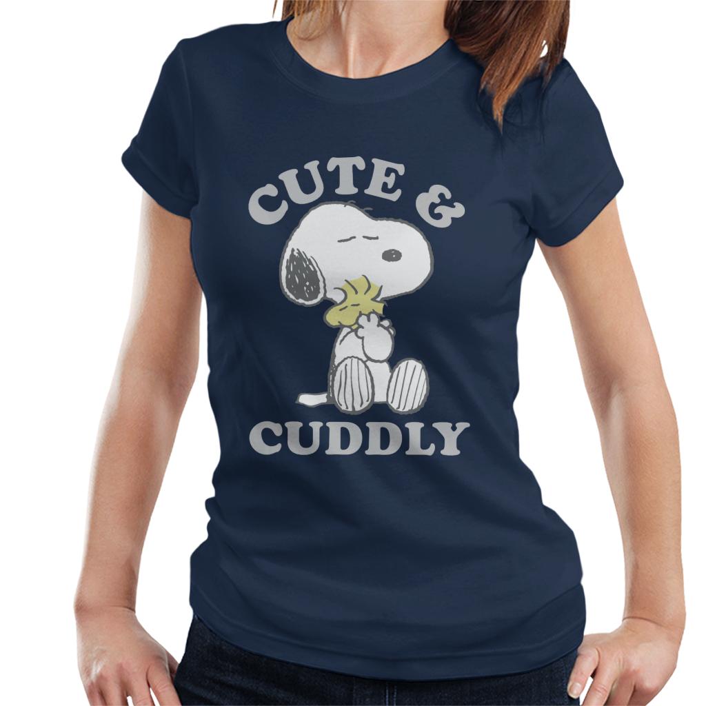 Peanuts Cute & Cuddly Snoopy Women's T-Shirt-ALL + EVERY