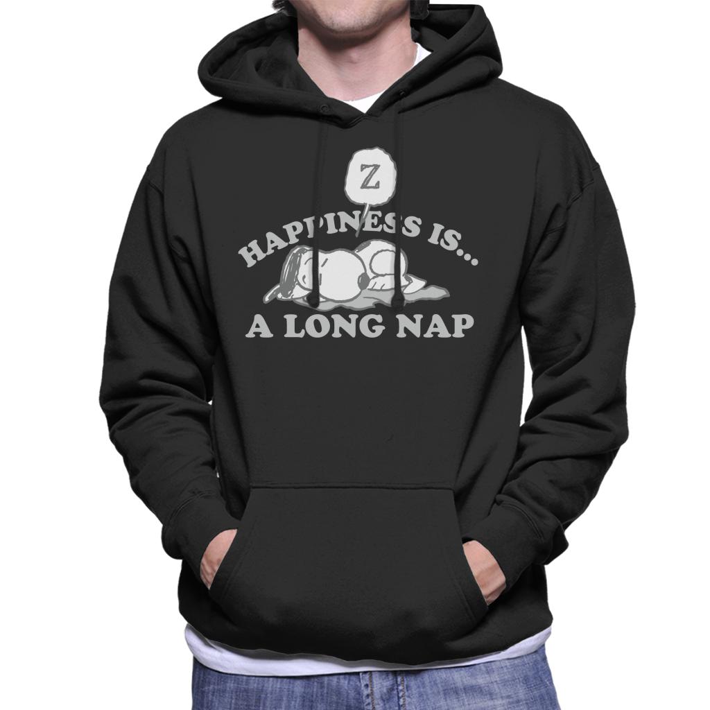 Peanuts Happiness Is A Long Nap Snoopy Men's Hooded Sweatshirt-ALL + EVERY