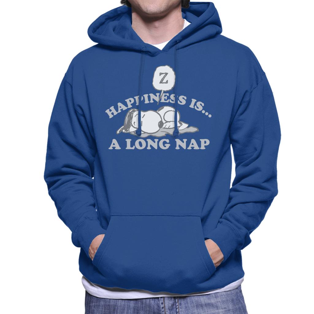 Peanuts Happiness Is A Long Nap Snoopy Men's Hooded Sweatshirt-ALL + EVERY