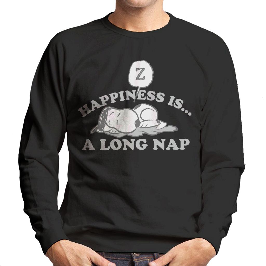 Peanuts Happiness Is A Long Nap Snoopy Men's Sweatshirt-ALL + EVERY