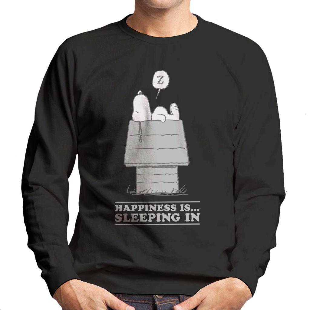 Peanuts Happiness Is Sleeping In Snoopy Men's Sweatshirt-ALL + EVERY