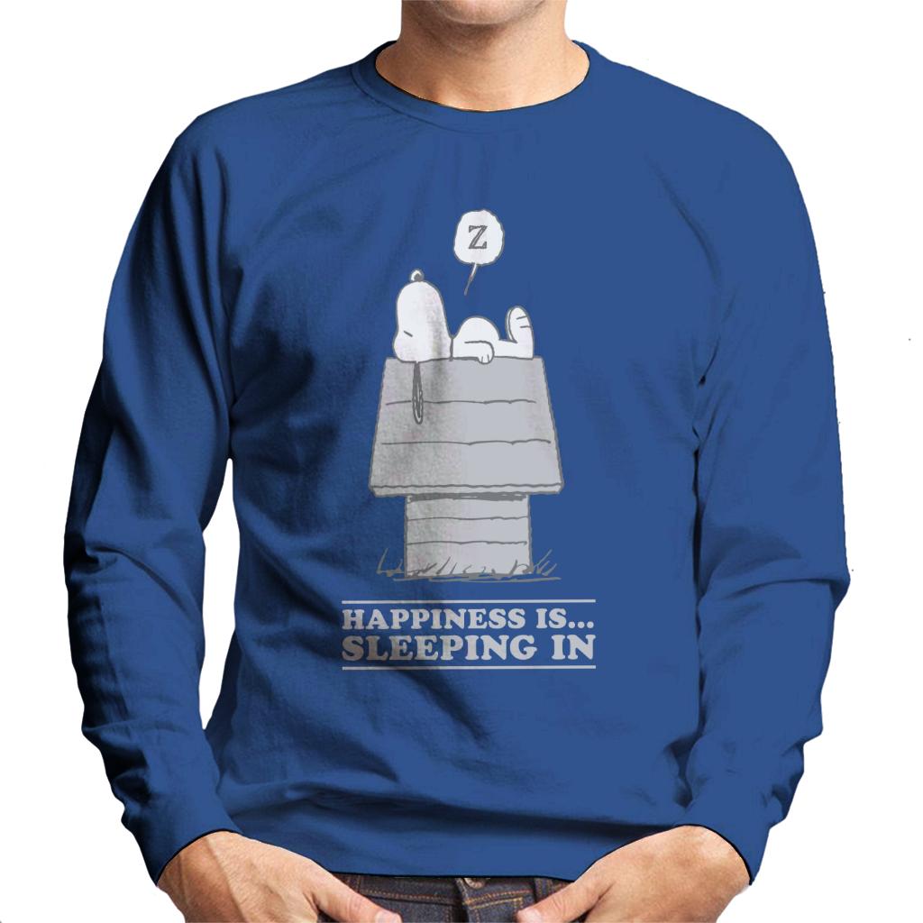Peanuts Happiness Is Sleeping In Snoopy Men's Sweatshirt-ALL + EVERY