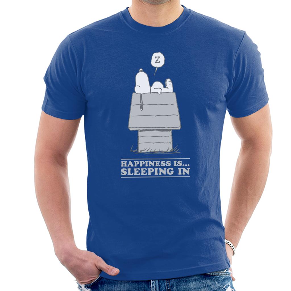 Peanuts Happiness Is Sleeping In Snoopy Men's T-Shirt-ALL + EVERY