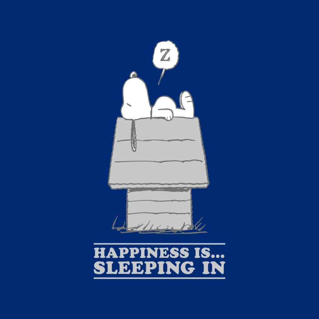 Peanuts Happiness Is Sleeping In Snoopy Men's T-Shirt-ALL + EVERY