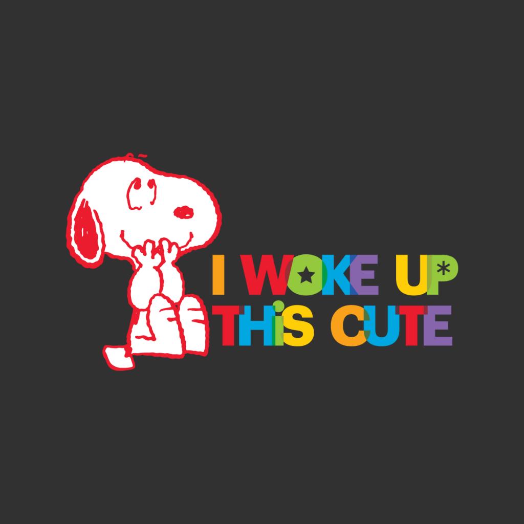 Peanuts I Woke Up This Cute Snoopy Women's T-Shirt-ALL + EVERY