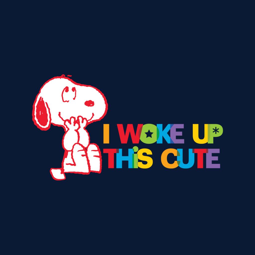 Peanuts I Woke Up This Cute Snoopy Women's T-Shirt-ALL + EVERY