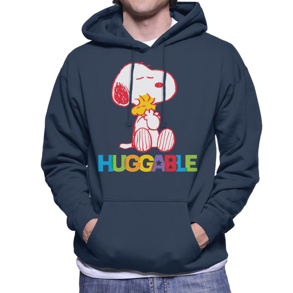 Peanuts Rainbow Huggable Snoopy & Woodstock Men's Hooded Sweatshirt-ALL + EVERY