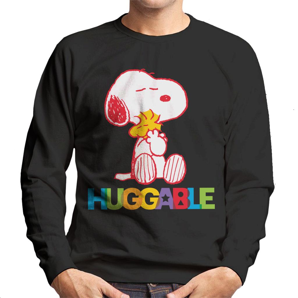 Peanuts Rainbow Huggable Snoopy & Woodstock Men's Sweatshirt-ALL + EVERY