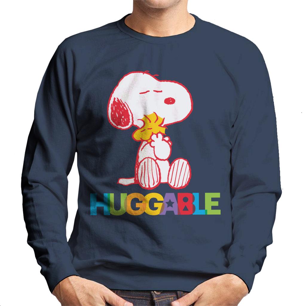 Peanuts Rainbow Huggable Snoopy & Woodstock Men's Sweatshirt-ALL + EVERY