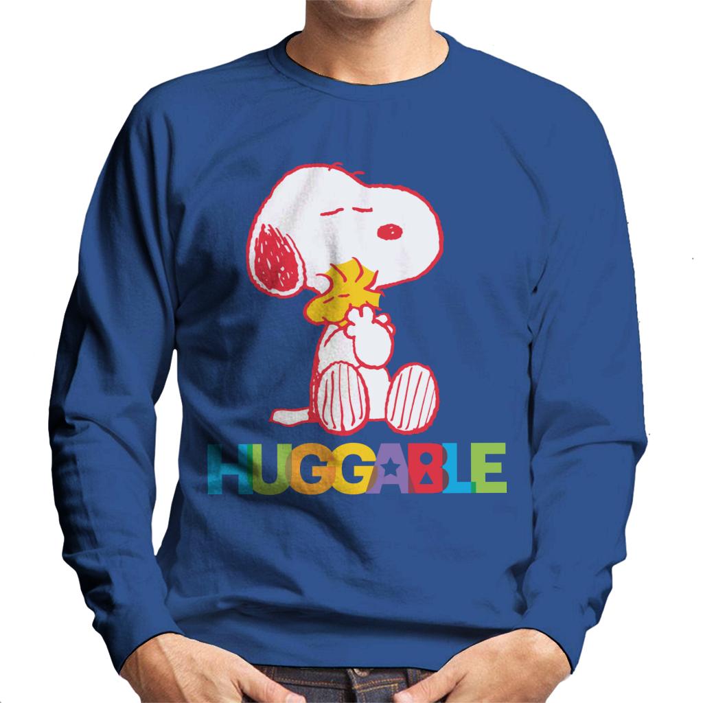 Peanuts Rainbow Huggable Snoopy & Woodstock Men's Sweatshirt-ALL + EVERY